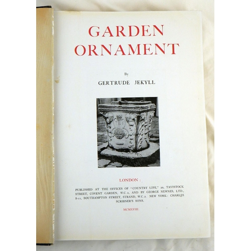 359 - Books: Garden Ornament, Gertrude Jekyll