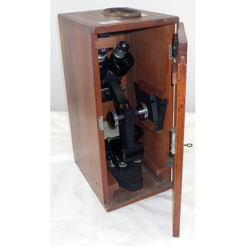 364 - A cased Bausch & Lomb microscope