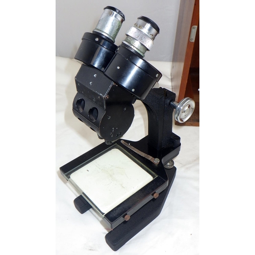 364 - A cased Bausch & Lomb microscope