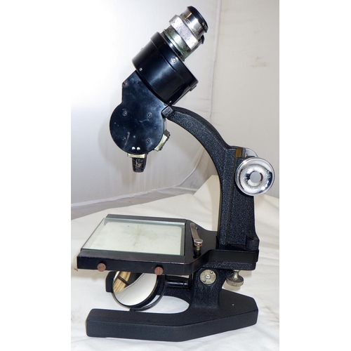 364 - A cased Bausch & Lomb microscope