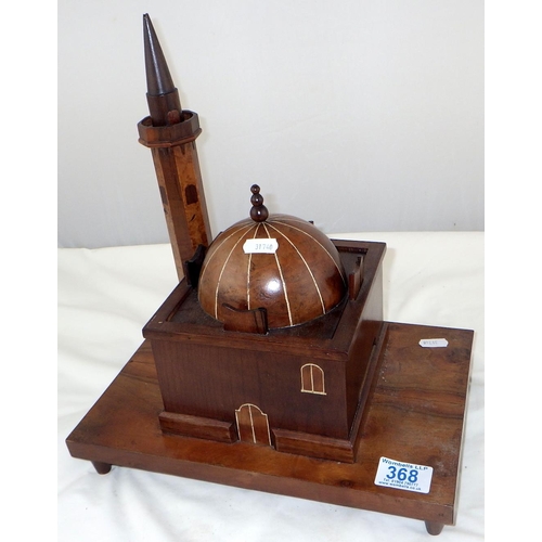 368 - A wooden model of a Mosque