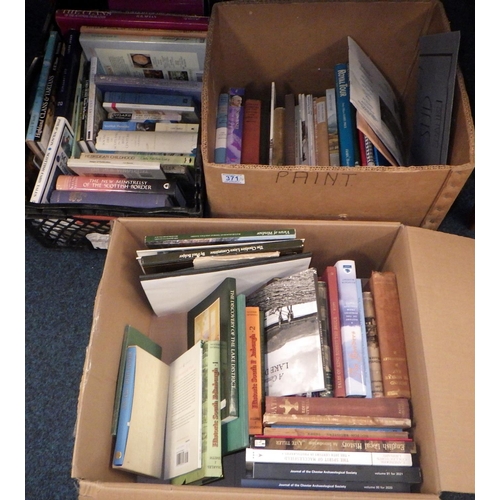 371 - Three boxes of misc books, some Scottish interest