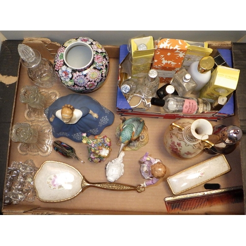 390 - A misc lot to inc perfumes ceramics etc AF