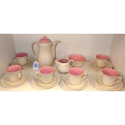 405 - A Royal Staffordshire by Clarice Cliff tea set