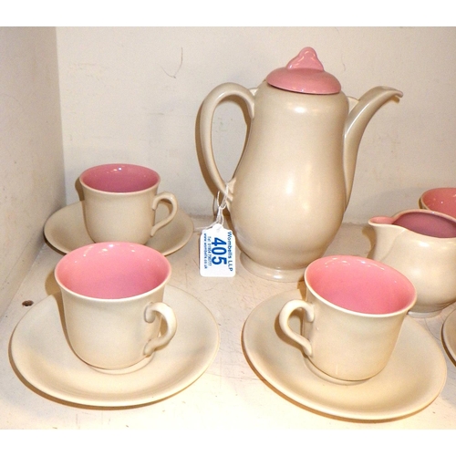 405 - A Royal Staffordshire by Clarice Cliff tea set