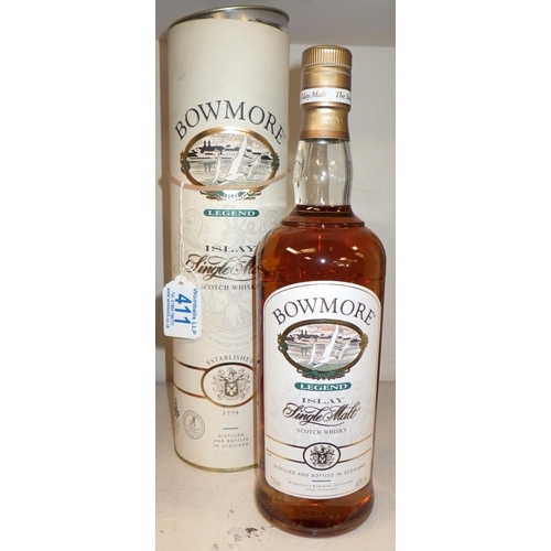 411 - A 70cl Bowmore Legend single malt whisky