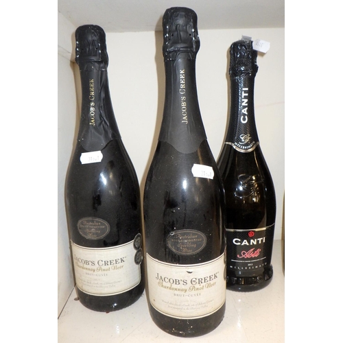 419 - Two Jacobs Creek Chardonnay , Canti, Prosecco, Two bottles of Margaux 2008 & 2016, Primitivo Di Manu... 