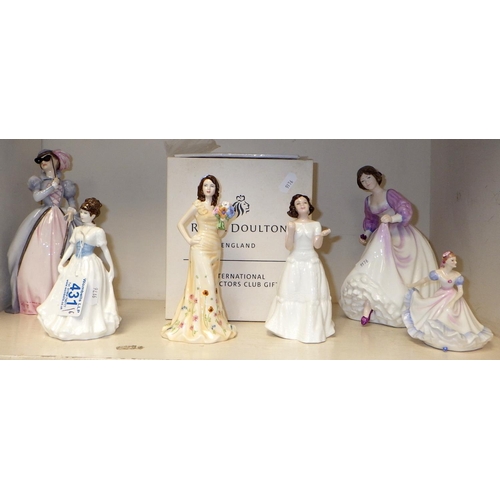 431 - Six Royal Doulton figures 9 - 20cm