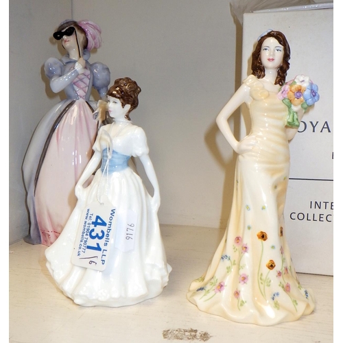 431 - Six Royal Doulton figures 9 - 20cm