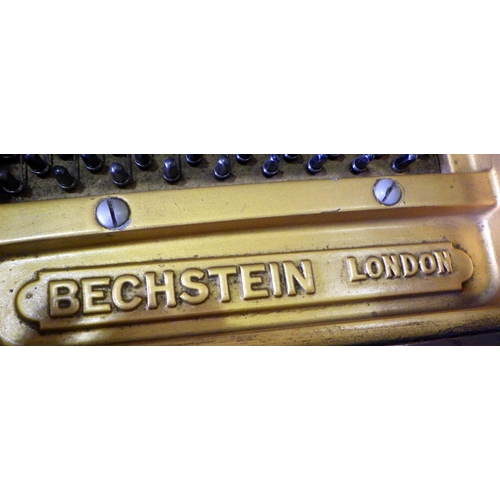 819 - A Bechstein baby grand piano, numbered 240196, marked Bechstein London, case marked