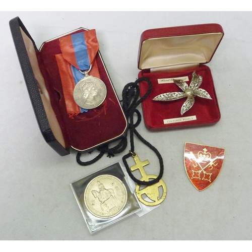 175 - An Imperial Service Medal in issue case, etc.