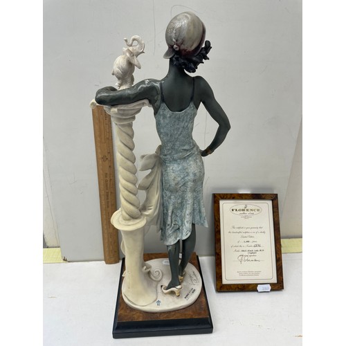 2 - A large limited edition Giorgio Armani figure by Capodimonte, Lady with Elephant, Model 194/C, 4231/... 