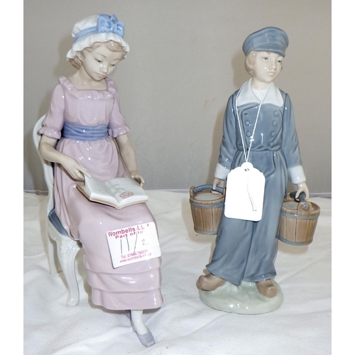 11 - Two LLadro figures, My Poems & Boy With Pails (2)