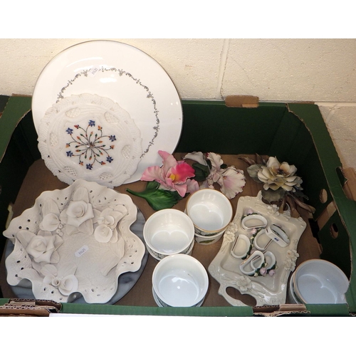 13 - Three boxes of misc ceramics to inc Mailing, Portmieiron, Wedgwood etc