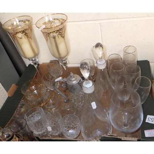 19 - Three box of misc glassware etc (3)