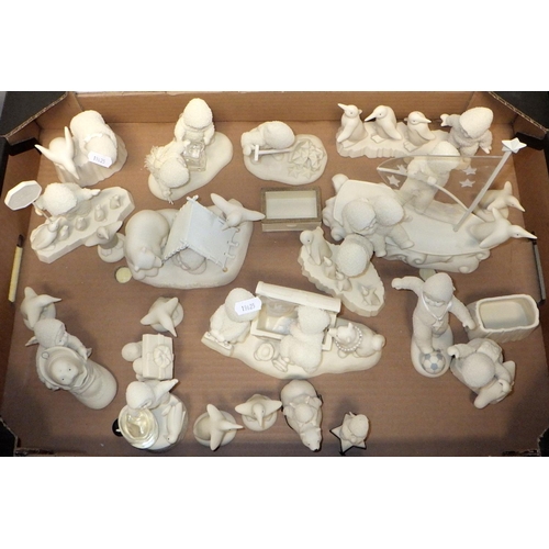24 - A group of DEPT 56 SNOWBABIES Collectables
