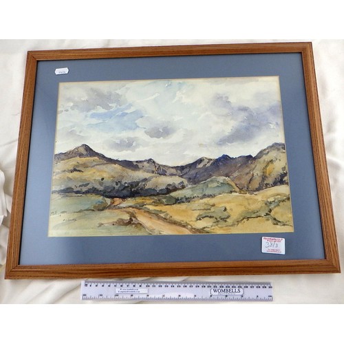 38 - Two A C Dodds (Albert Charles Dodds (1888-1964) Scottish highlands watercolours together with a K A ... 
