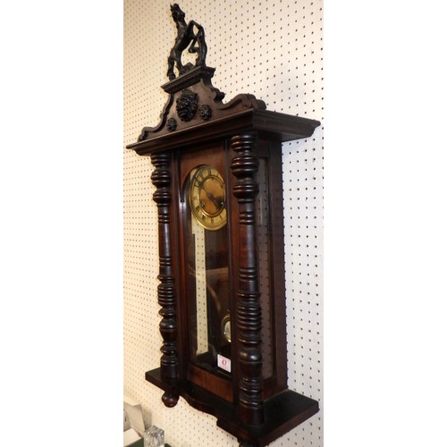 47 - A Vienna wall clock 100cm long