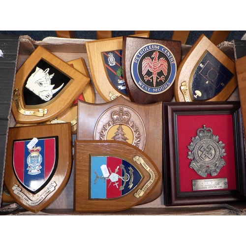 66 - A group of regimental shields