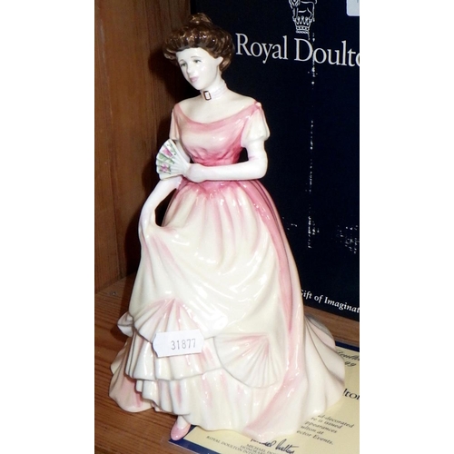 110 - Three boxed Royal Doulton figures, Pretty Ladies, Michael Doulton & Julia, boxed