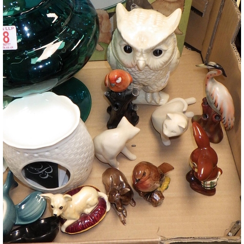 118 - A qty of collectables & ceramic animals to inc Hummell, Belleek etc