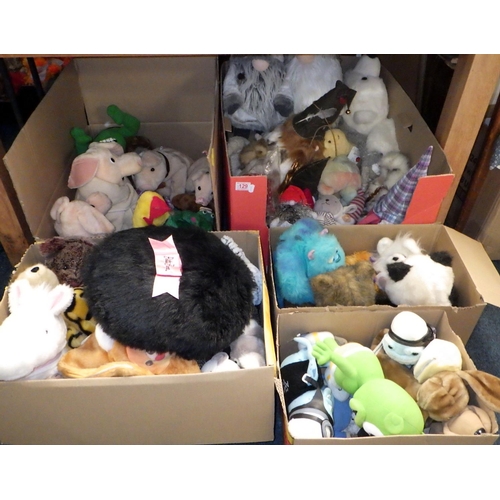 129 - A large qty of misc soft toys (5)