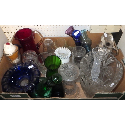 251 - Two boxes of misc glass wares (2)