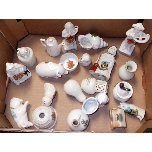 144 - A qty of approx 20pcs of crested china