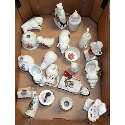 144 - A qty of approx 20pcs of crested china