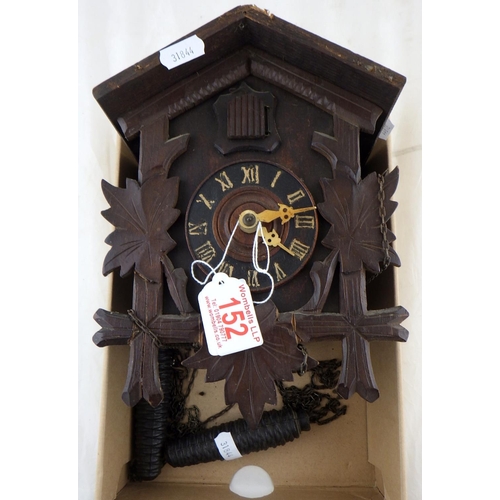 152 - A small black forest cuckoo clock AF