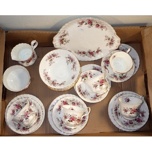 153 - A qty of Royal Albert Lavender Rose tea ware