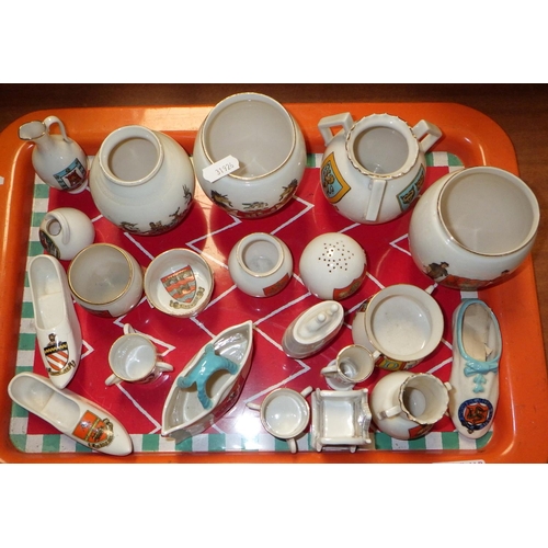 159 - A qty of approx 20pcs of crested china