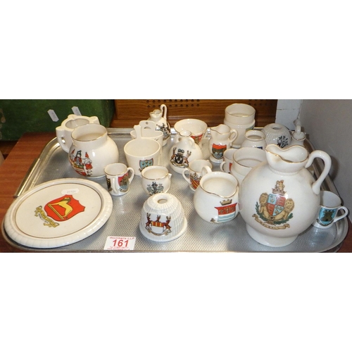 161 - A qty of approx 20pcs of crested china