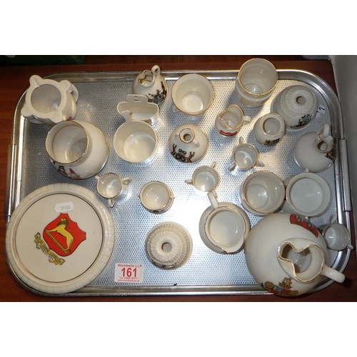 161 - A qty of approx 20pcs of crested china