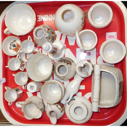 169 - A qty of approx 20pcs of crested china