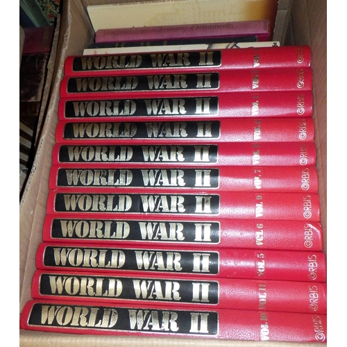 181 - A large qty of misc books to inc World War II, etc