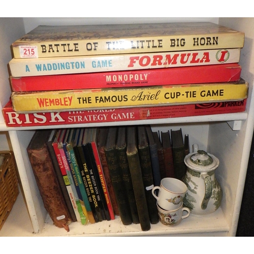 215 - A group of vintage games and books