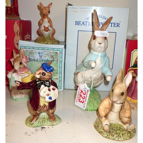 223 - A group of Beatrix Potter and Bunnykins figures