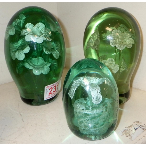 231 - Three Castleford glass dumps (3)