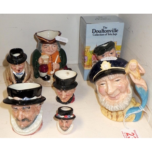 235 - A group of small Royal Doulton character jugs