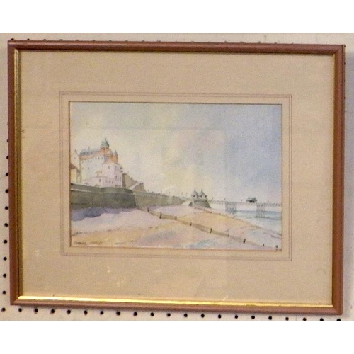 83 - Colin Lewis Don: Three coastal scenes watercolours