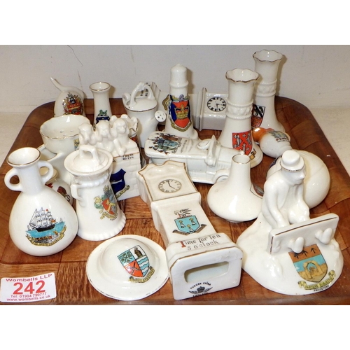 242 - A qty of approx 20pcs of crested china