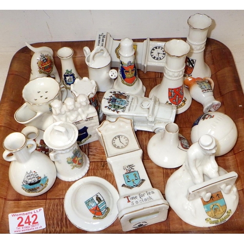 242 - A qty of approx 20pcs of crested china