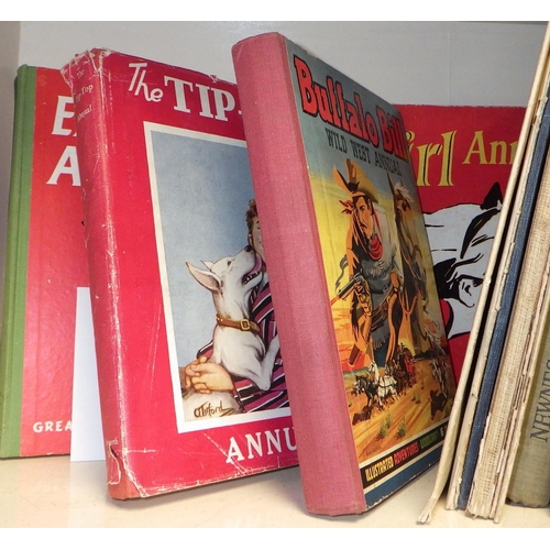 244 - A group of various annuals, song books etc