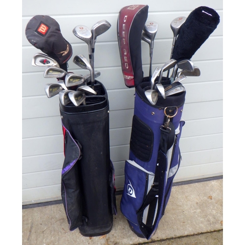 771 - Two golf bags & clubs