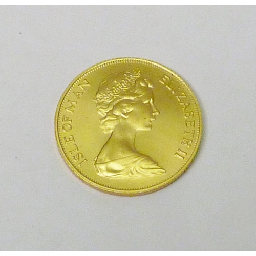 374 - An Elizabeth II Isle of Man 1973 full sovereign