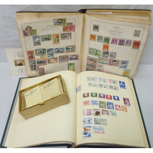 464 - Postage stamps: two albums incl British and Commonwealth 1950s to 1970s interest and 1920s and later... 