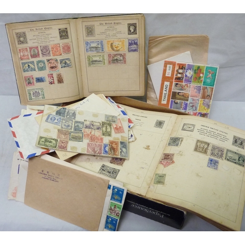 466 - Postal History: a collection of stamps and covers, most early - mid 20th cent, world interest, cover... 