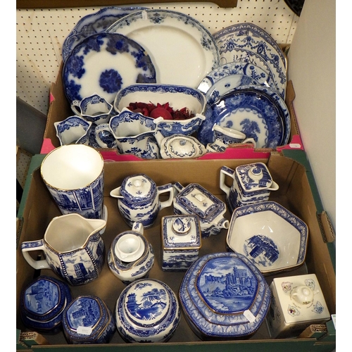 54 - A group of Blue & white ceramics to inc Ringtons (2)