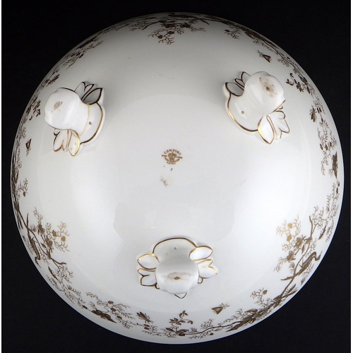 71 - A Coalport Exotic Birds bowl 27cm diameter, surface scratches